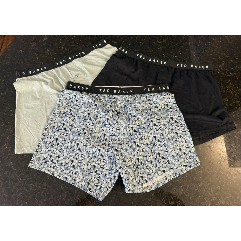 Ted Baker Men's Cotton Stretch Boxer Briefs 3 Pack Size XL NWOT